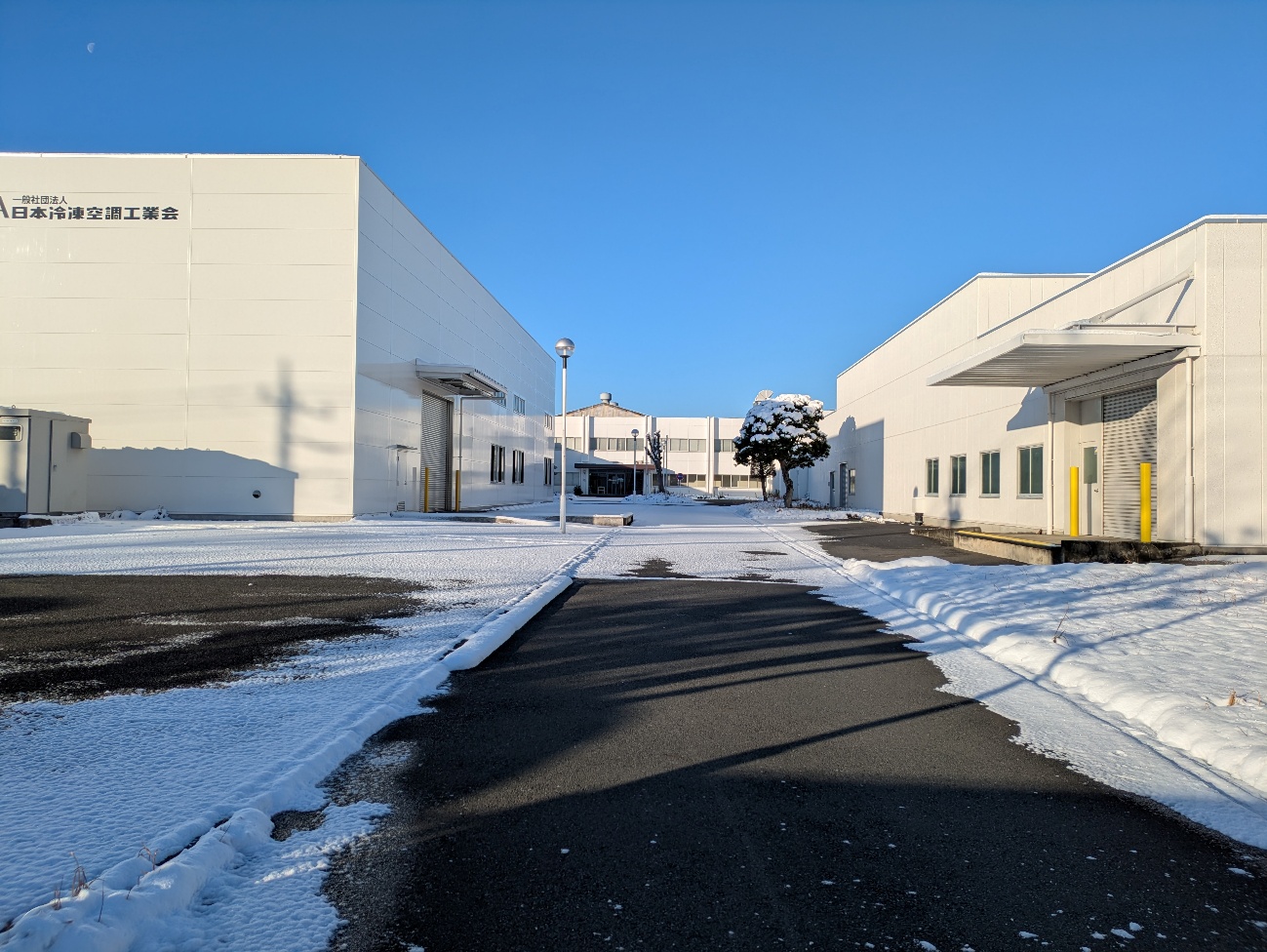 JATL構内に積雪があった風景写真